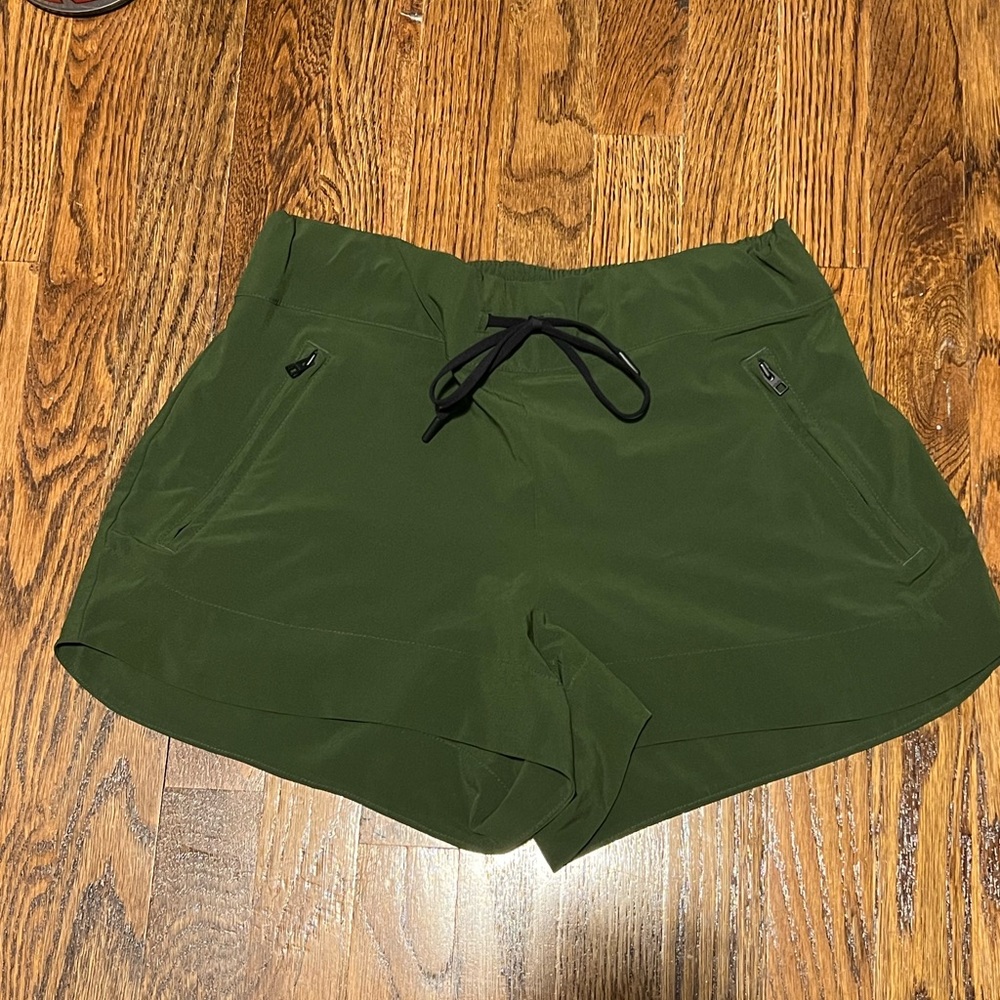 Athleta olive green athletic shorts